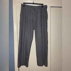 Men’s Gray Flat Front Dress Pants Classic Fit